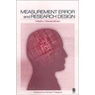 Measurement Error and Research Design