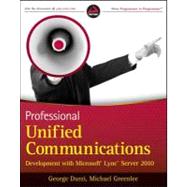 Professional Unified Communications Development with Microso..., 9781118116500