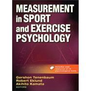 Measurement in Sport and Exercise Psychology with Web Resour..., 9780736086813
