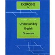 Exercise Book for Understanding English Grammar,9780205626885 Exercise Book for Understanding English Grammar,9780205626885