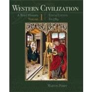 Western Civilization: A Brief History, Volume I: To 1789,9781111837204 Western Civilization: A Brief History, Volume I: To 1789,9781111837204