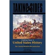 Taking Sides: Clashing Views in United States History, Volume 1: The Colonial Period to Reconstruction,9780073527239 Taking Sides: Clashing Views in United States History, Volume 1: The Colonial Period to Reconstruction,9780073527239