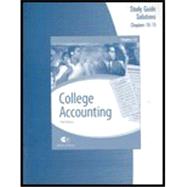 Sg Solutions Ch 10-15, College Accounting,9780324647358 Sg Solutions Ch 10-15, College Accounting,9780324647358