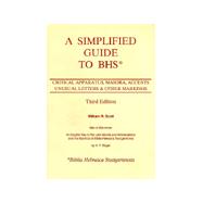 Simplified Guide to BHS (Biblia Hebraica Stuttgartensia) : C..., 9780941037358