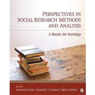 Perspectives in Social Research Methods and Analysis : A Rea..., 9781412967396