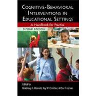 Cognitive-Behavioral Interventions in Educational Settings: ..., 9780415807401