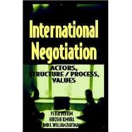 International Negotiation Actors, Structure/Process, Values