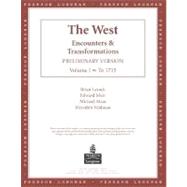 The West: Encounters & Transformations, Chapters 1-16,9780321188090 The West: Encounters & Transformations, Chapters 1-16,9780321188090