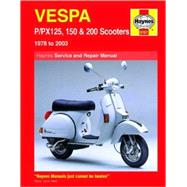Vespa P/PX125, 150 and 200 Scooter Service and Repair Manual, 9781844258109