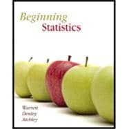 Beginning Statistics Text,9781932628111 Beginning Statistics Text,9781932628111