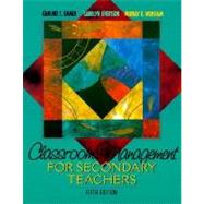 Classroom Management for Secondary Teachers,9780205308378 Classroom Management for Secondary Teachers,9780205308378