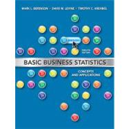 Basic Business Statistics,9780132168380 Basic Business Statistics,9780132168380