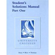 University Calculus Student's Solutions Manual Part One,9780321388490 University Calculus Student's Solutions Manual Part One,9780321388490