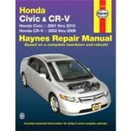 Haynes Repair Manual Honda Civic & CR-V: Honda Civic- 2001 T..., 9781563928499