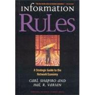 Information Rules : A Strategic Guide to the Network Economy,9780875848631 Information Rules : A Strategic Guide to the Network Economy,9780875848631