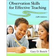Observation Skills for Effective Teaching,9780132229005 Observation Skills for Effective Teaching,9780132229005