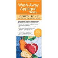 Wash-away Applique Sheets: Printable; Water Soluble; Single ..., 9781571209191