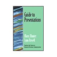 Guide to Presentations,9780130929952 Guide to Presentations,9780130929952
