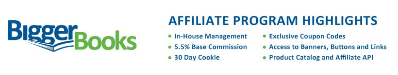 BiggerBooks.com Affiliate Program