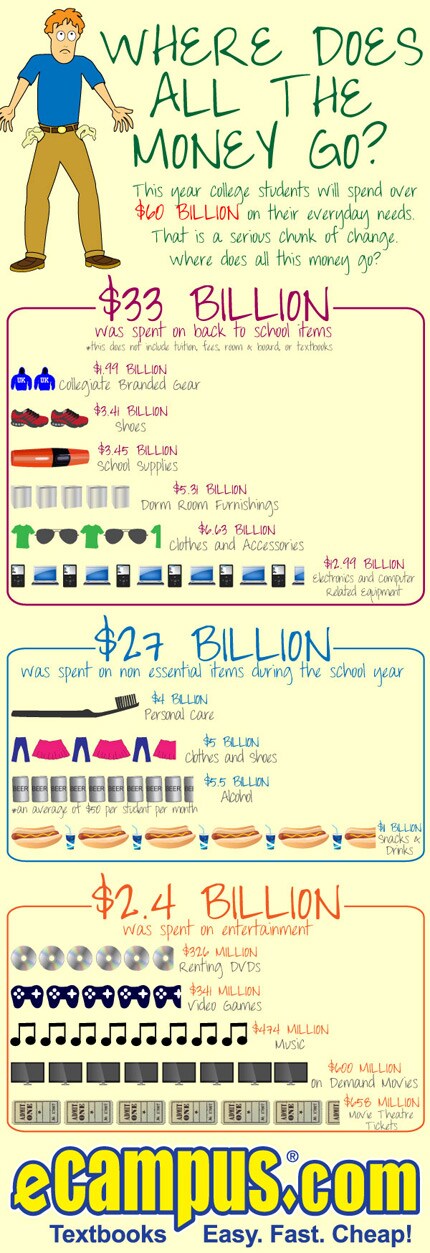 Where does all the money go? (infographic)