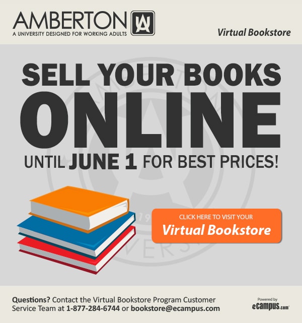 Poster for information on selling books online